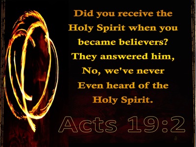 Acts 19:2 Did You Receive the Spirt When You First Believed (gold)